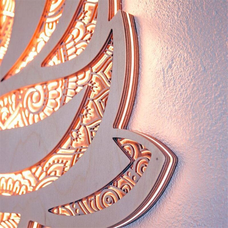 Lampe Murale Moderne Mandala LED 4