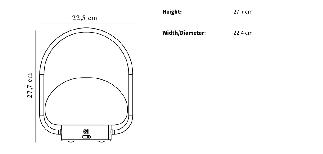 Lampe Portable Rechargeable Dimmable Design Compact 5