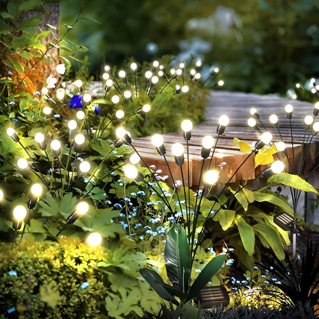 Lampe Solaire Jardin Oscillante Éclairage Extérieur Solaire Résistante aux Intempéries 0