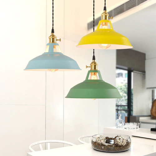 Lampe Suspendue Métal Vintage Pastel 6