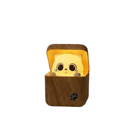 Lampe de Nuit Décorative Chat Peekaboo 0