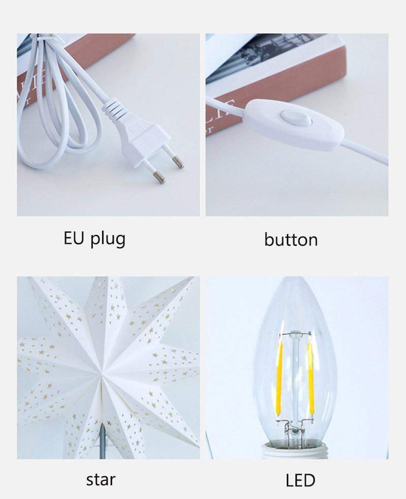 Lampe de Table Étoile LED Design 8
