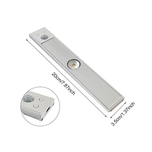 Lampe de Table Sans Fil LED Rechargeable avec Détecteur de Mouvement 8