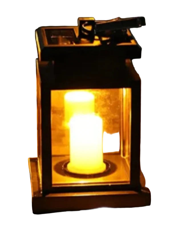 Lanterne Solaire Extérieur Suspendue Effet Bougie LED pour Jardin et Terrasse 1