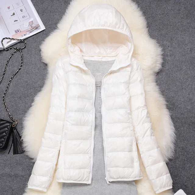 Manteau Matelassé Femme à Capuche – Coupe Ajustée – Léger et Pratique 4