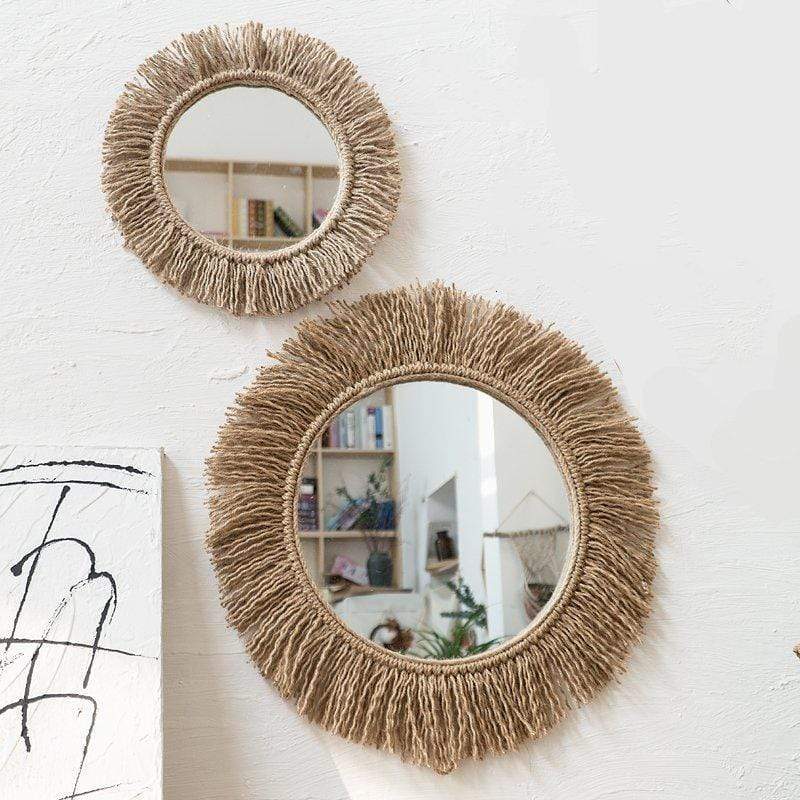 Miroir Mural Boho en Corde 5