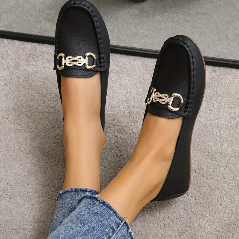 Mocassins pour Femmes Cuir Classiques Slip-On 5