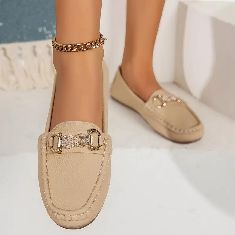Mocassins pour Femmes Cuir Classiques Slip-On 7