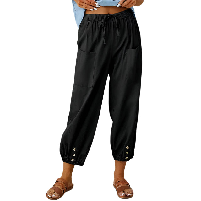 Pantalons Casual Femme Détente Tissu Respirant 0