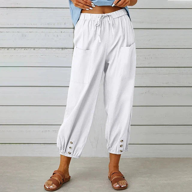 Pantalons Casual Femme Détente Tissu Respirant 5