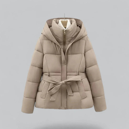 Parka d'hiver Ceinturée pour Femme Chic 2
