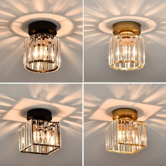 Plafonnier moderne avec accents de cristal 2