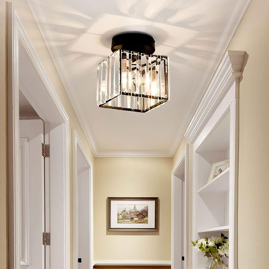Plafonnier moderne avec accents de cristal 4