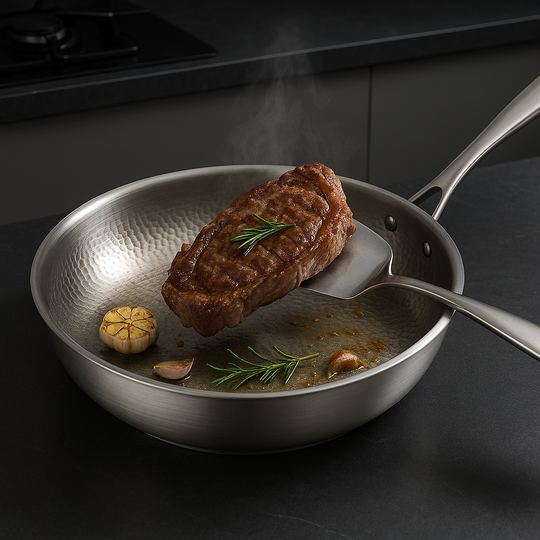 Poêle en Titane Martelé pour Cuisine 4