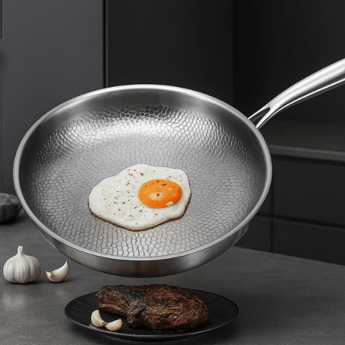 Poêle en Titane Martelé pour Cuisine 5