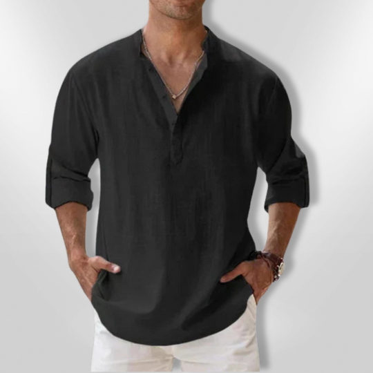 Polo Homme Décontracté Lin Respirant 3