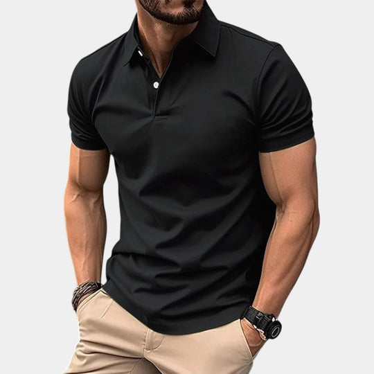 Polo Homme Décontracté Polyester avec Nœud 2