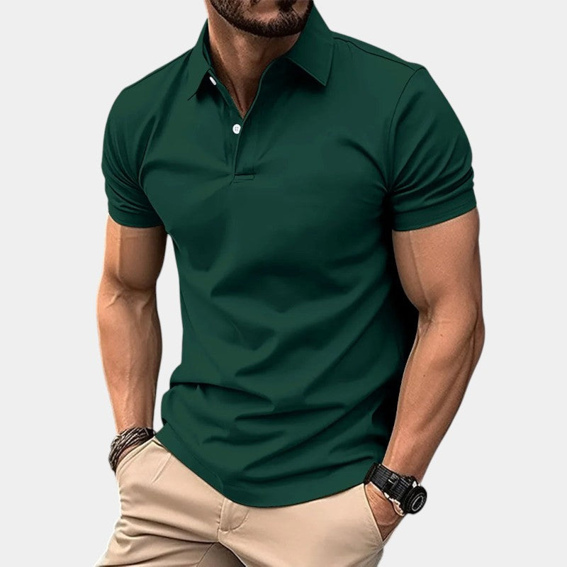 Polo Homme Décontracté Polyester avec Nœud 3