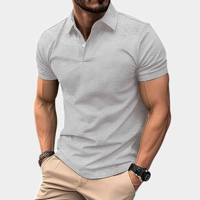 Polo Homme Décontracté Polyester avec Nœud 4