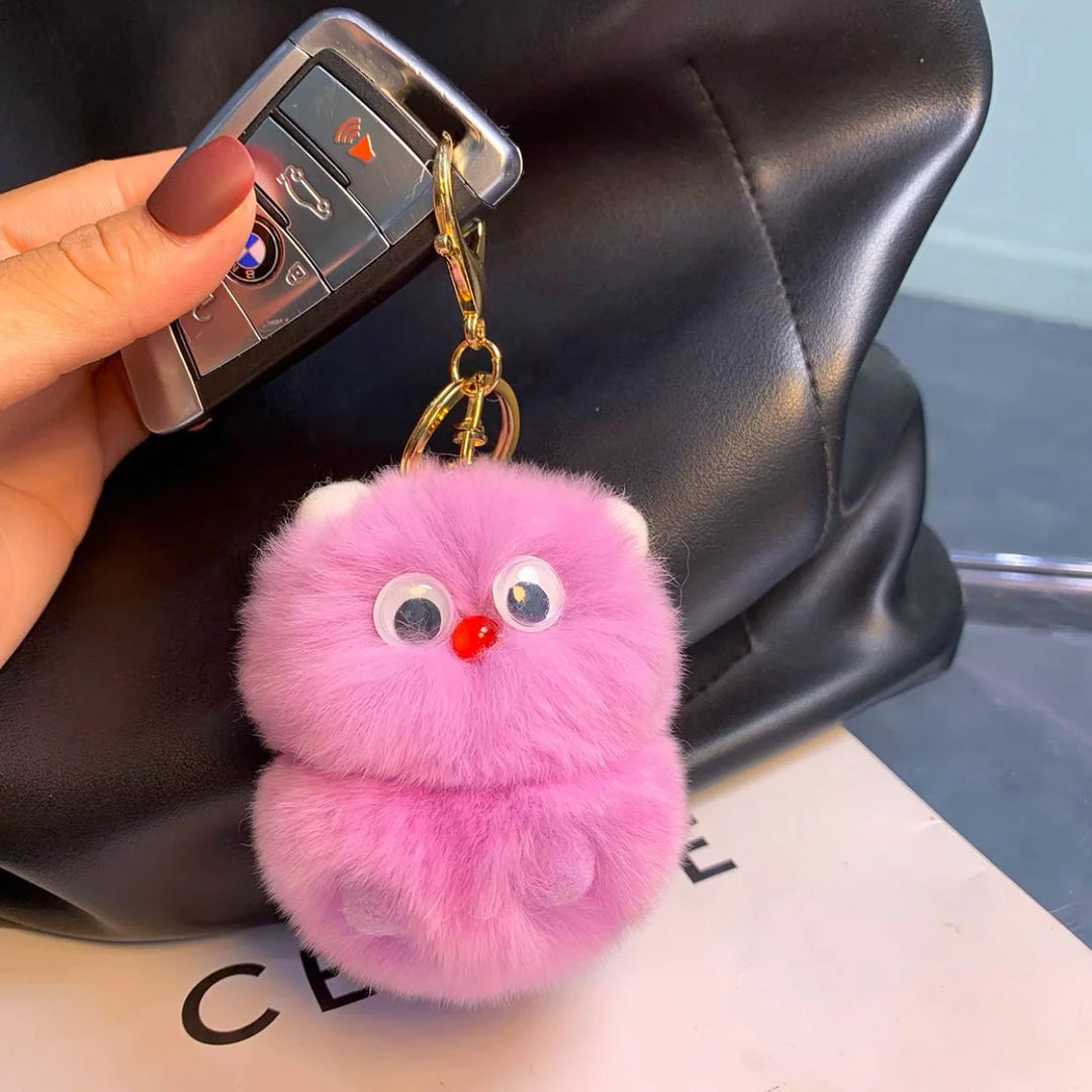 Porte-clés en peluche animalier ludique pour accessoires quotidiens 10