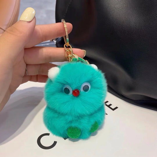 Porte-clés en peluche animalier ludique pour accessoires quotidiens 11
