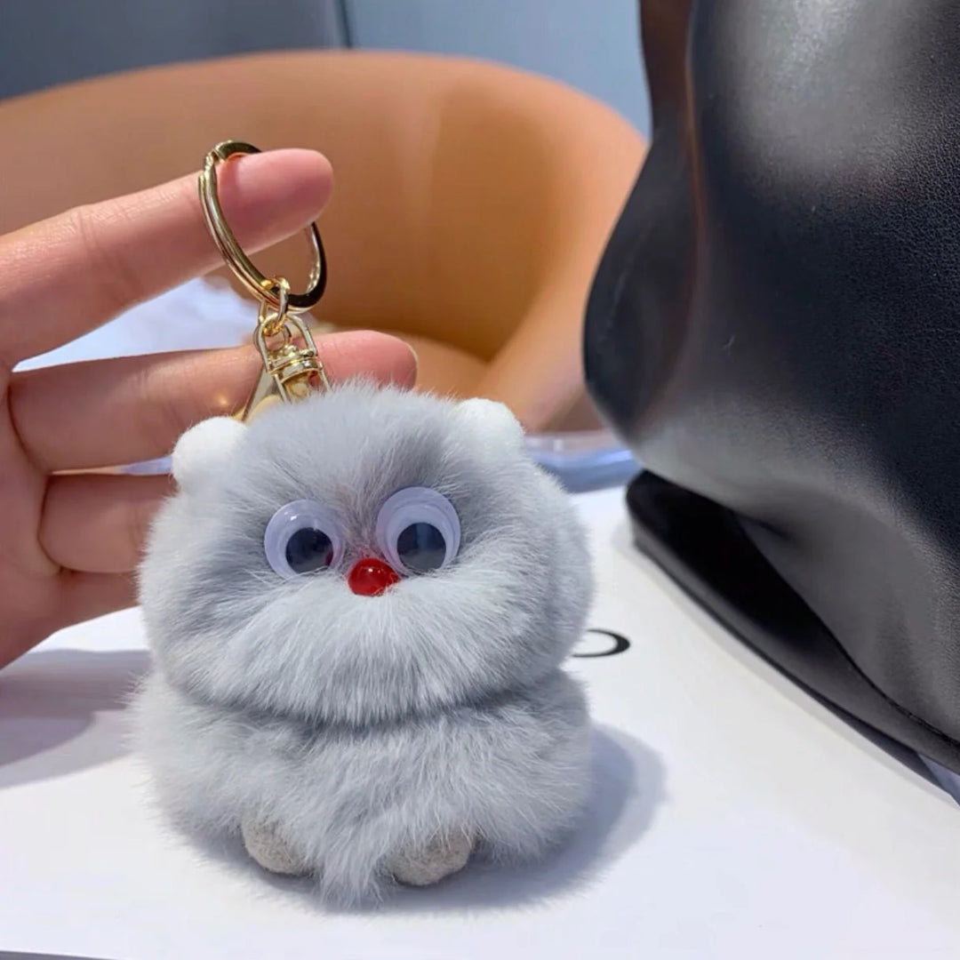 Porte-clés en peluche animalier ludique pour accessoires quotidiens 13