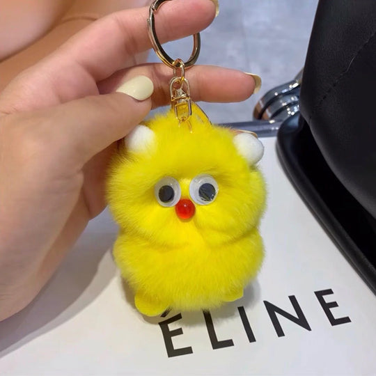 Porte-clés en peluche animalier ludique pour accessoires quotidiens 7