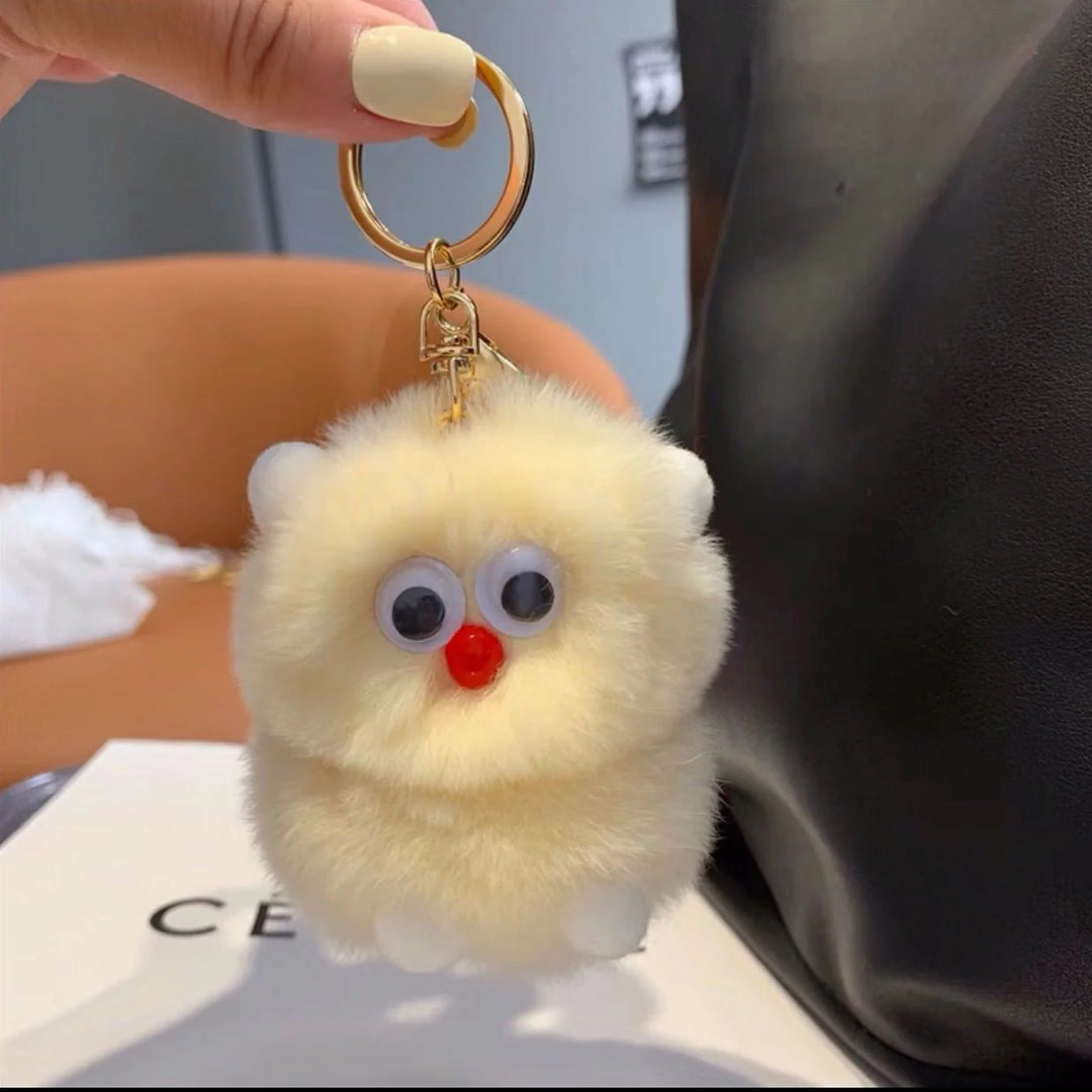 Porte-clés en peluche animalier ludique pour accessoires quotidiens 9