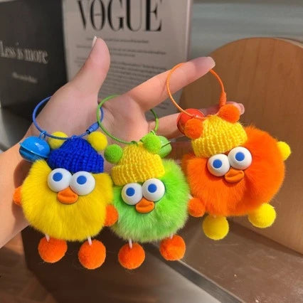 Porte Clés Canard en Peluche Amusant Pour Femme 0