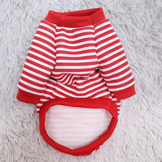 Pull Chiens Rayé Confortable pour Petits Animaux 2