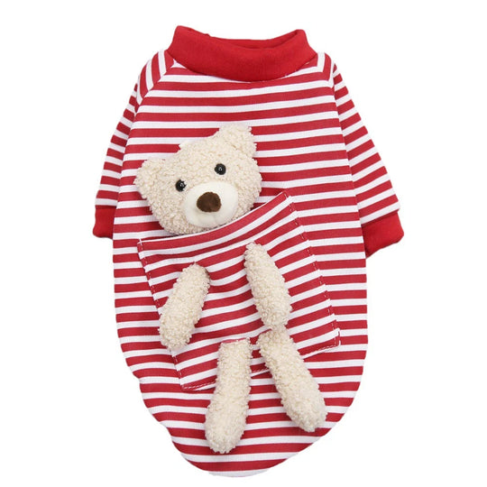 Pull Chiens Rayé Confortable pour Petits Animaux 4