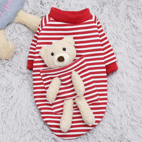 Pull Chiens Rayé Confortable pour Petits Animaux 6