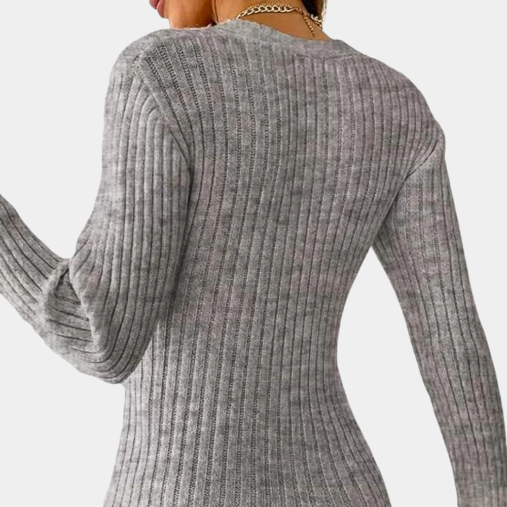 Pull Femme Col en V Tendance Criss-Cross Casual et Chic 2