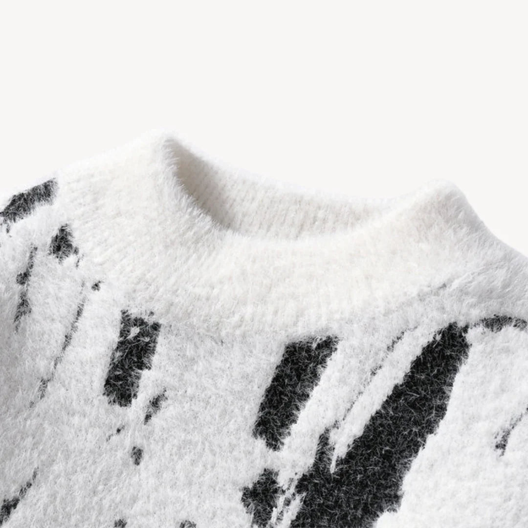 Pull Homme Décontracté Motif Vache Original 4