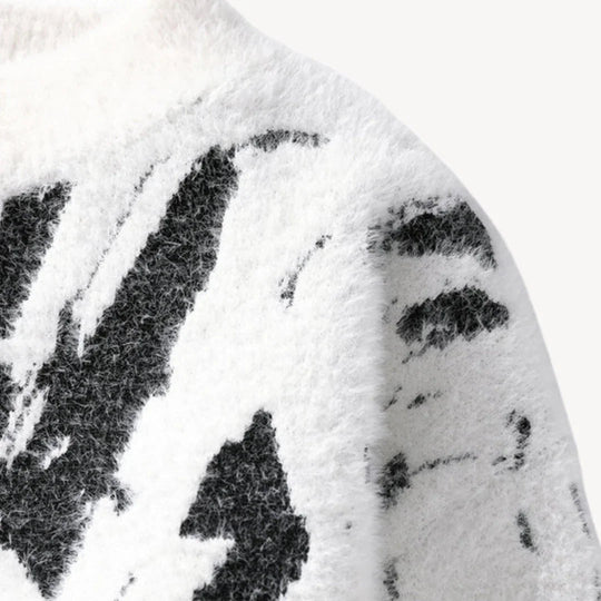 Pull Homme Décontracté Motif Vache Original 5