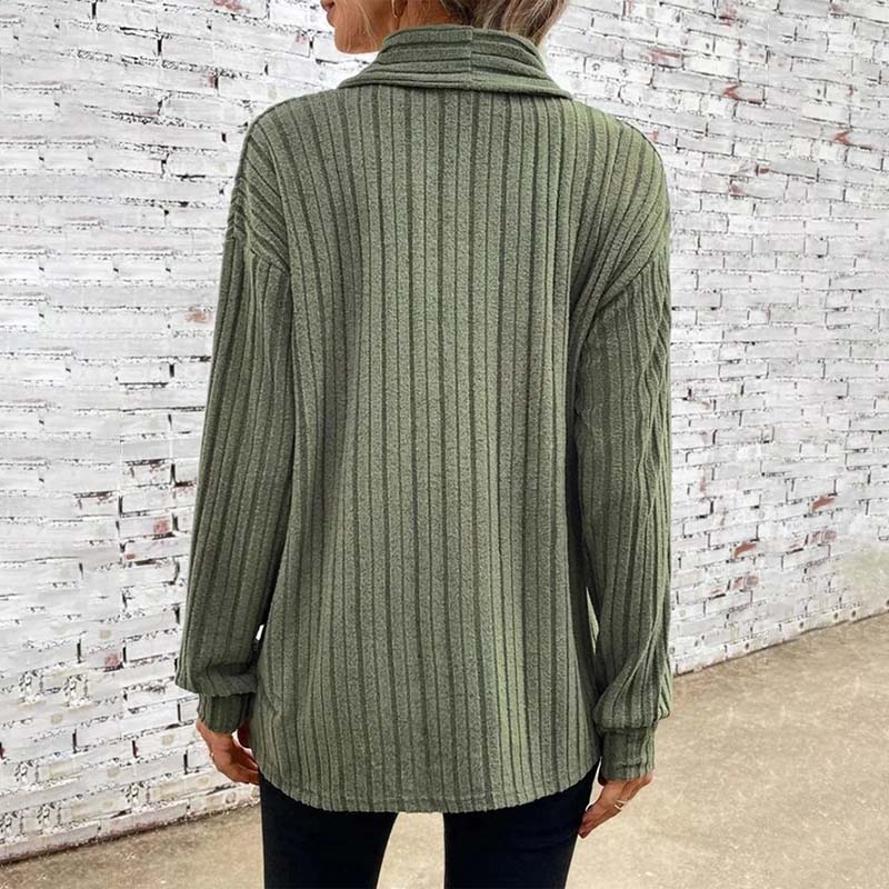 Pull en Tricot Rayé pour Femmes 5