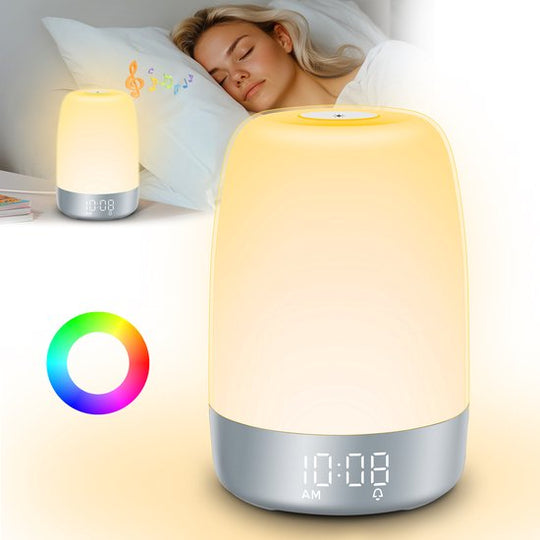Réveil Veilleuse Aurora avec Simulation de Lever et Coucher de Soleil et Sons Apaisants 5