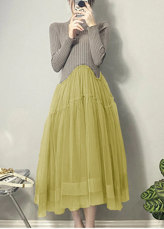 Robe Longue Asymétrique en Tulle pour Femme 6