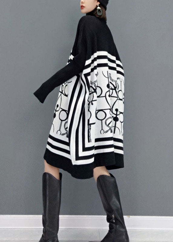 Robe Longue à Col Roulé Printemps Femme 4