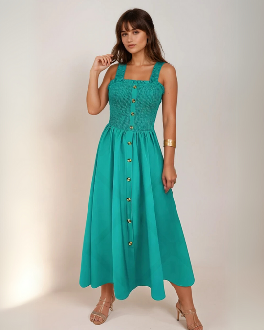 Robe Maxi A-Line Sans Manches Femme en Rayon 8
