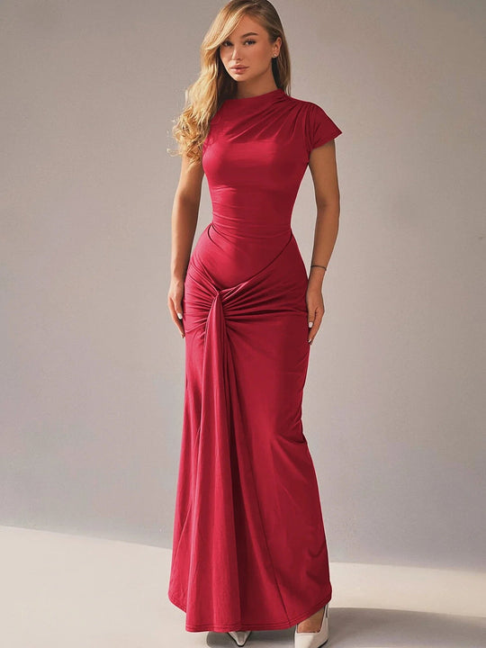 Robe Maxi Femme Ajustable en Polyester 10