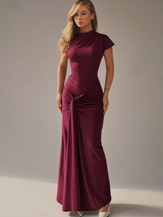 Robe Maxi Femme Ajustable en Polyester 5