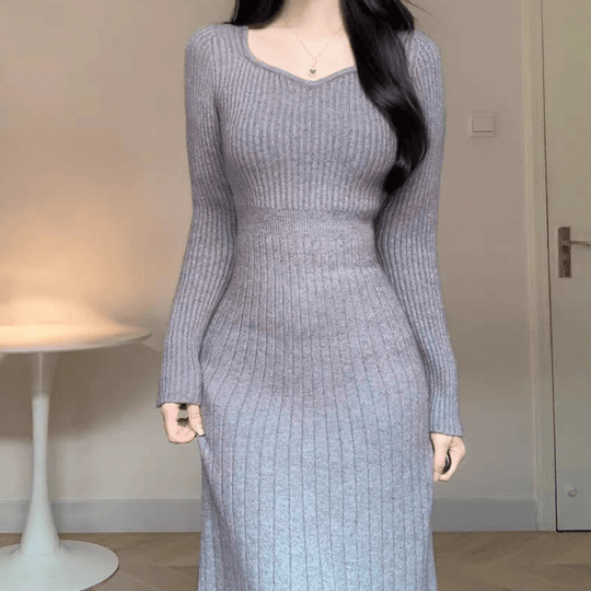 Robe Mi-Longue Tendance Femme en Coton 4