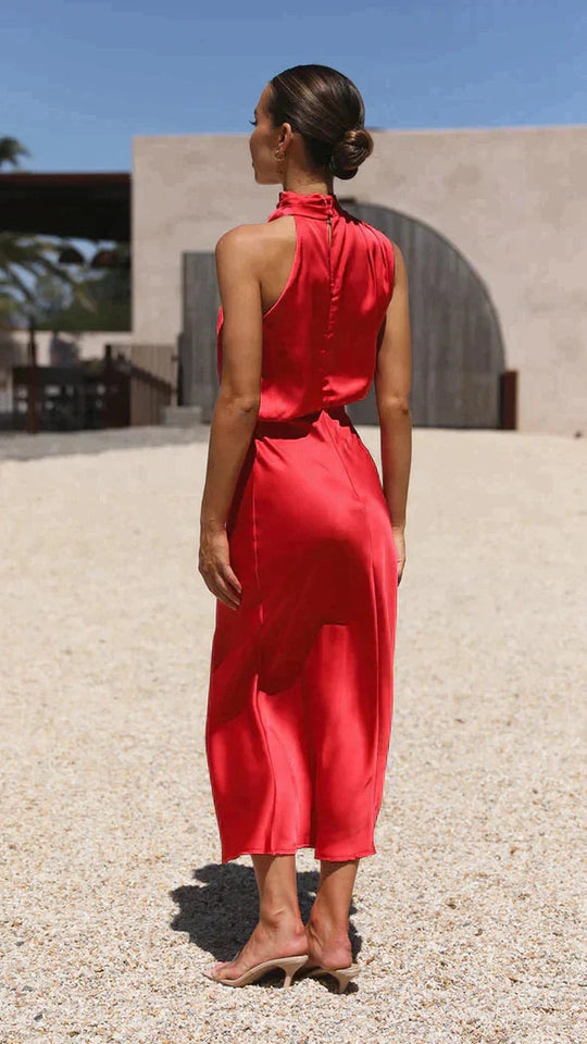 Robe en Satin pour Femmes Élégante et Chic 5