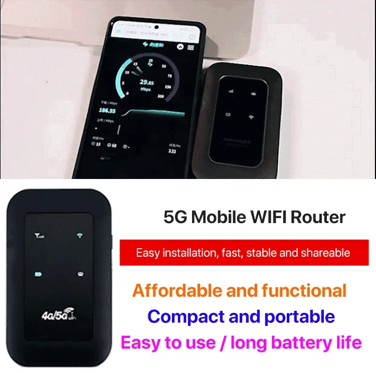 Routeur Wifi Portable 5G Compact pour Voyage et Travail à Distance 6