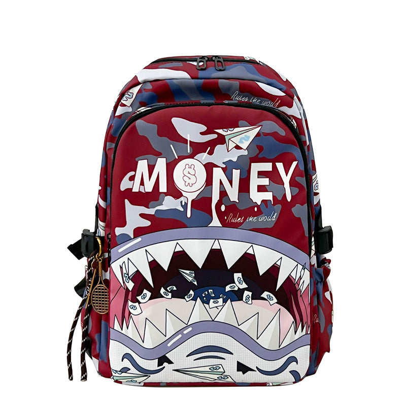 Sac à dos enfant motif requin ludique 1