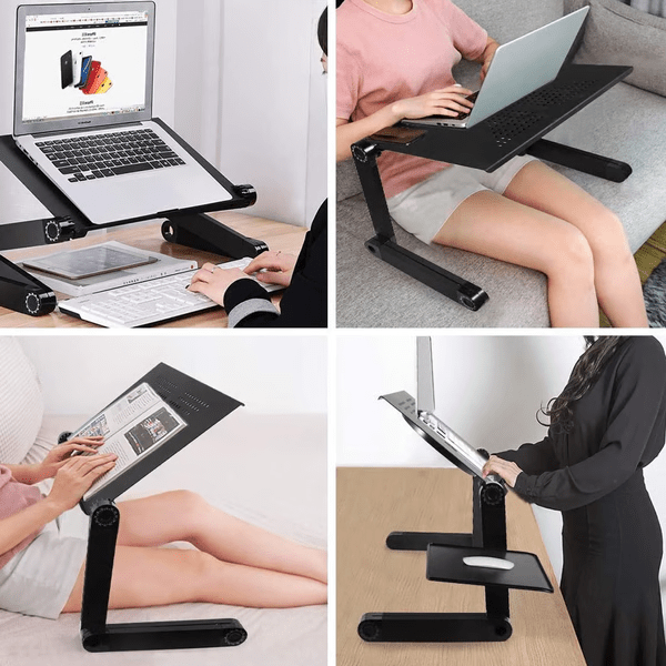 Support Ordinateur Portable Réglable 360° pour Travailler à Domicile et Bureau 1
