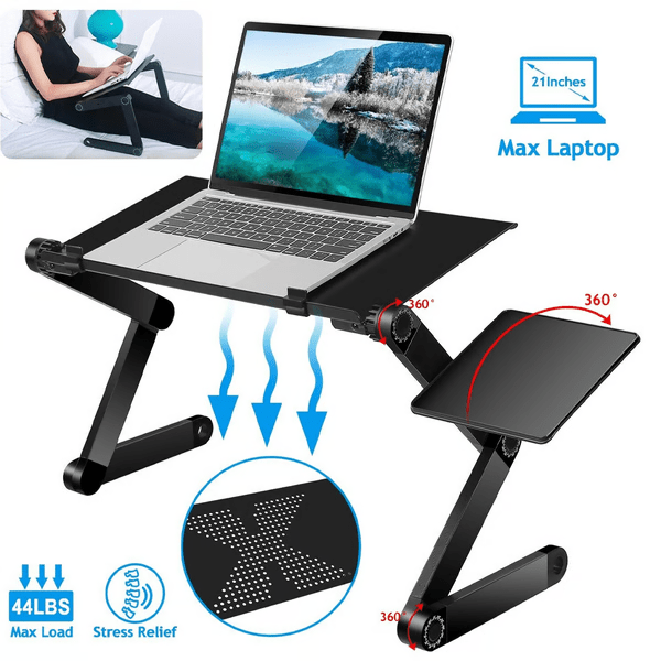 Support Ordinateur Portable Réglable 360° pour Travailler à Domicile et Bureau 5