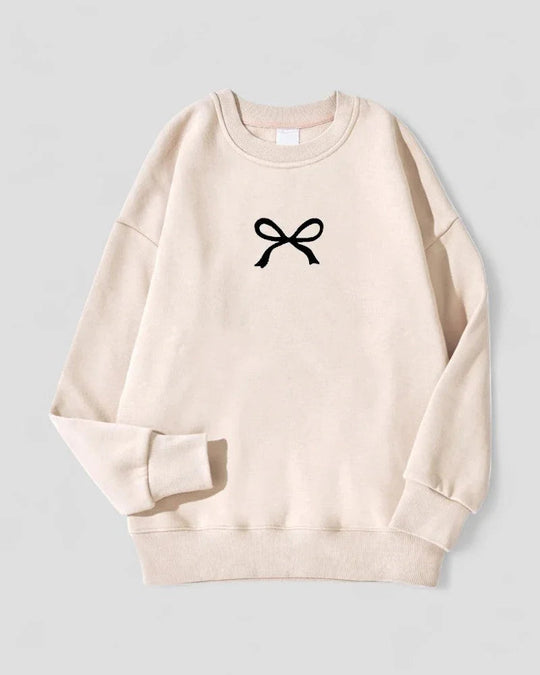 Sweat-shirt Femme Surdimensionné à Imprimé Nœud 5