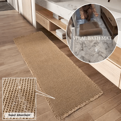 Tapis Couloir Boho Waffle Design 1
